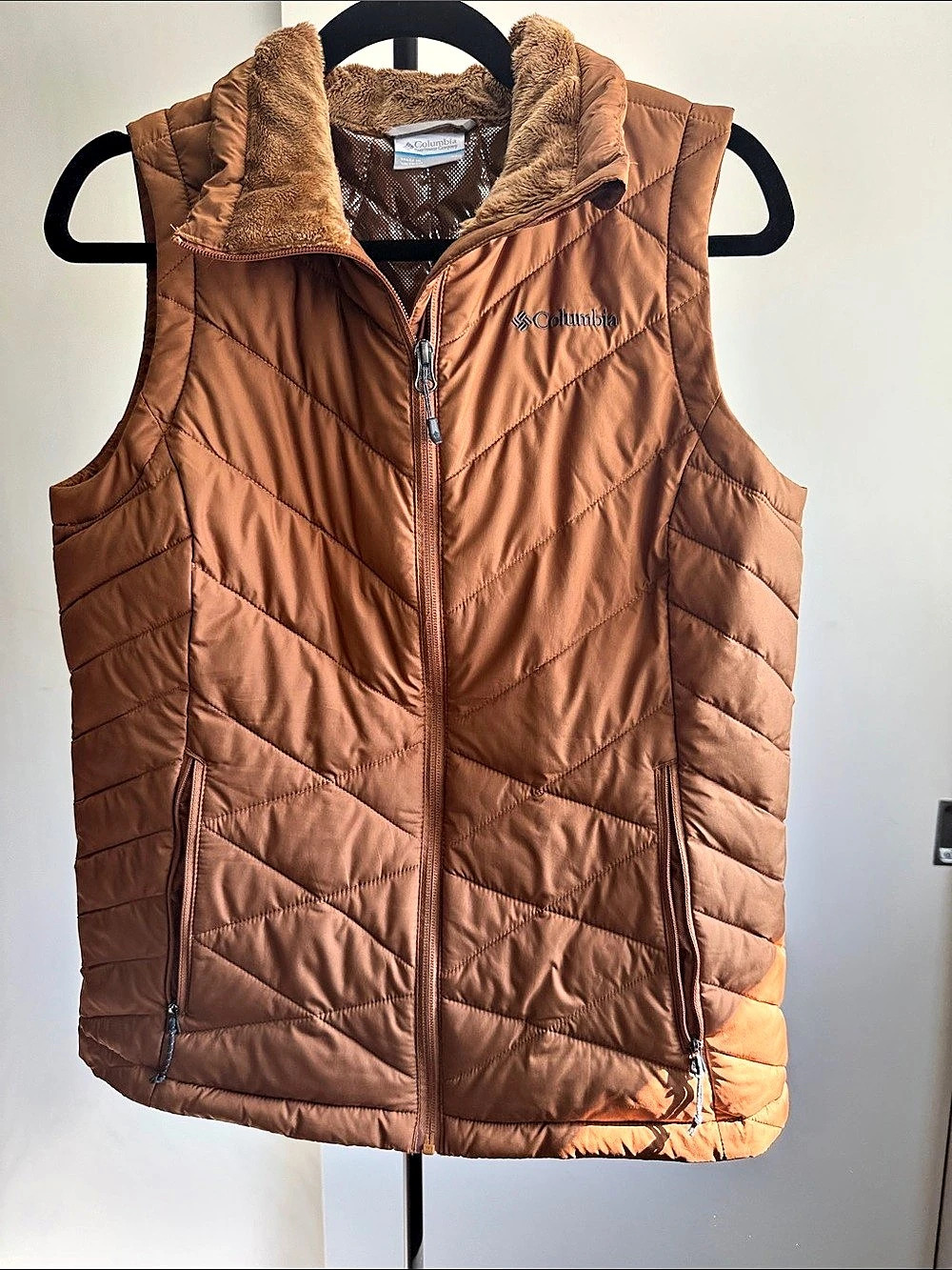 Columbia Women's Heavenly Vest Omni-Heat Brown Size Medium